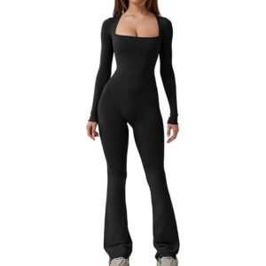 Women's Square Neck Wide Leg Jumpsuit